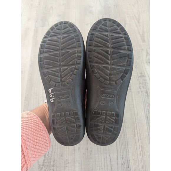 Crocs Mammoth Lined Ballet‎ Flats women's size 7 black insulated comfort casual - Picture 6 of 6